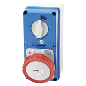 Presa Elettrica Per Ambienti Umidi Con Coperchio Ribaltabile - 2 Modi, 2P+T, Tipo Francese, IP44, Bianco - Per Officine, Garage, Bagni