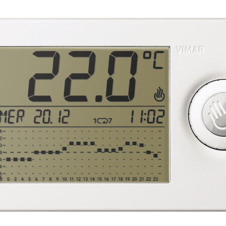 Cronotermostato a cursori bianco VIW01911
