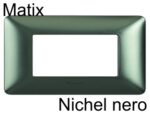 matix - placca 6p nichel nero BTIAM4806GNN
