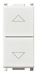 Due pulsanti interbl.1P NO+NO10A bianco VIW14062