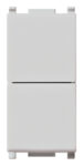 Due pulsanti indipend1P NO+NO10A Silver VIW14066SL