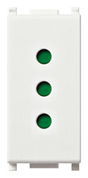 Presa 2P+T 10A P11 bianco VIW14201