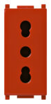 Presa 2P+T 16A P17/11 rosso VIW14203R