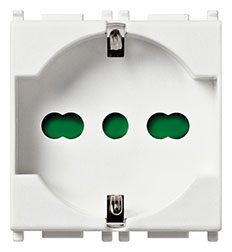 Presa 2P+T 16A universale bianco VIW14210