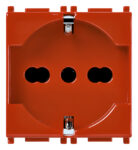 Presa 2P+T 16A universale rosso VIW14210R