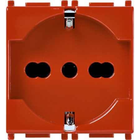 Presa 2P+T 16A universale rosso VIW14210R