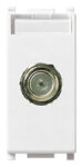 Presa coassiale tipo F femmina bianco VIW14318