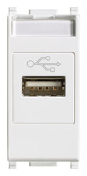 VIMAR 14345 Presa USB bianco
