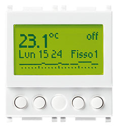Cronotermostato 120-230V bianco VIW14445 da incasso 503