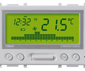 Cronotermostato a batterie Silver VIW14446SL