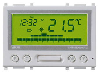 Cronotermostato a batterie Silver VIW14446SL