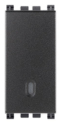 Interruttore 1P 16AX grigio VIW19001