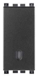 Pulsante 1P NO 10A grigio VIW19013