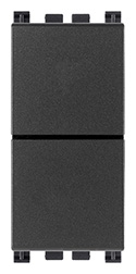 Due pulsanti indipend. NO+NO 10A grigio VIW19066