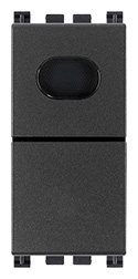 Pulsante 1P NO 10A con spia grigio VIW19068