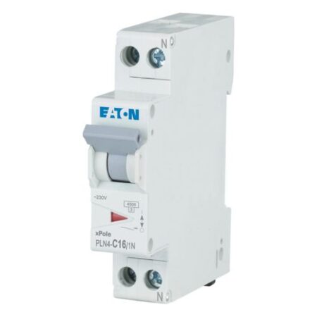 EATON  263192 MAGNETOTERMICO 16A 4.5KA 1POLO PIU NEUTRO 1MODULO