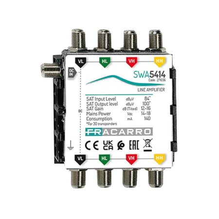 FRACARRO 271036 Amplificatore di linea con 4 ingressi satellite.