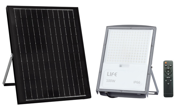 LIFE 39.9FB4100CFN PROIETTORE LED FB4-100, IP66, 90°,3000K/4000K/6500K, LM1500, CRI80, Dimmerabile,P.Solare