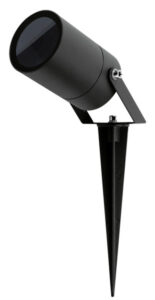 LIFE 39.PL01421 Portafaretto DA GIARDINO CON PICCHETTO per GU10, IP65, 220Vac, D60mm, ALLUMINIO NERO