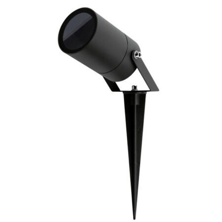 LIFE 39.PL01421 Portafaretto DA GIARDINO CON PICCHETTO per GU10, IP65, 220Vac, D60mm, ALLUMINIO NERO