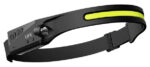 LIFE 39.LED2807 TORCIA FRONTALE FASCIA TESTA MANI LIBERE, BAT.RICARICABILE Li-ION 1200mAh, LED COB 5W+1W (350+60 lumen), CON CAVO USB-C