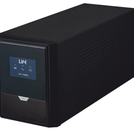 LIFE 41.61501 UPS OFF-LINE 1500VA/900W, 2 Batterie 12V 9Ah, Case metallico, Peso 11Kg