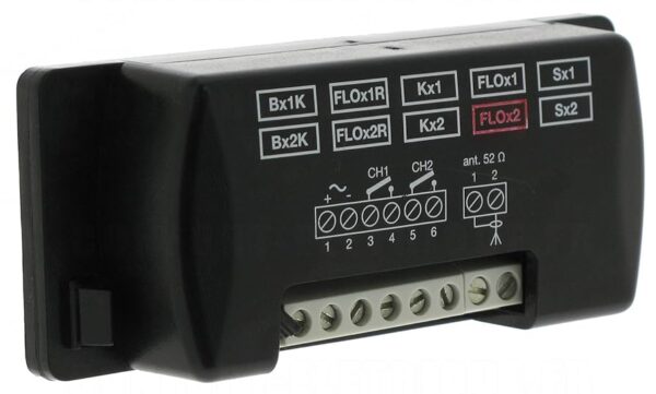 NICE FLOX2 Ricevente esterna 2 canali 433,92Mhz codice fisso memoria 63 tx