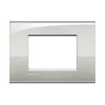 BITCINO LNC4803GL Bticino LNC4803GL living light AIR placca 3 posti moduli colore Argento Lunare