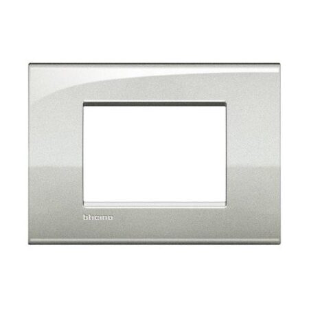 BITCINO LNC4803GL Bticino LNC4803GL living light AIR placca 3 posti moduli colore Argento Lunare