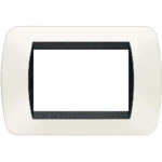 living int.- placca 3P plastica bianco s. BTIL4803PB