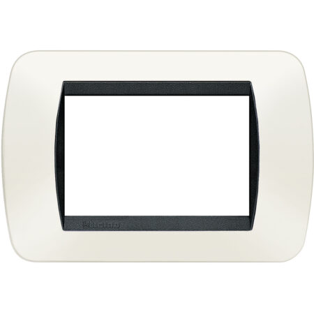 living int.- placca 3P plastica bianco s. BTIL4803PB