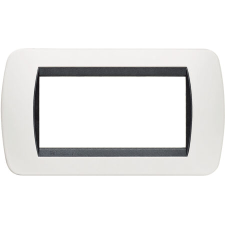 BTIL4804PB living international placca 4P plastica bianco s.