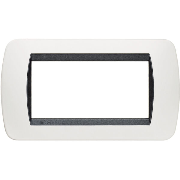 BTIL4804PB living international placca 4P plastica bianco s.