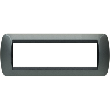BTIL4807AC living international placca 7 posti acciaio scuro