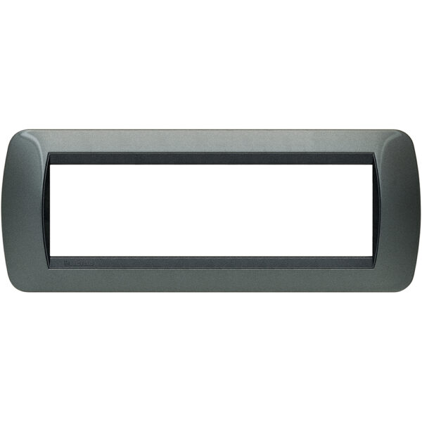 BTIL4807AC living international placca 7 posti acciaio scuro
