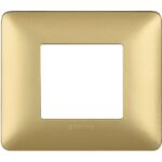BTICINO AM4802MGL placca 2 moduli - colore gold - materiale tecnopolimero