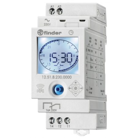 FINDER 125182300000 INTERRUTTORE ORARIO SETTIMANALE 230V GESTIBILE DA SMARTPHONE