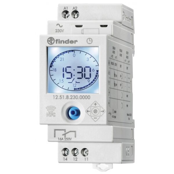 FINDER 125182300000 INTERRUTTORE ORARIO SETTIMANALE 230V GESTIBILE DA SMARTPHONE