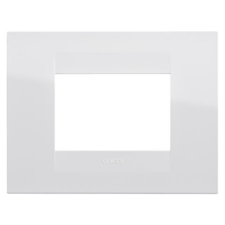 GEWISS 16403TB PLACCA GEO - IN TECNOPOLIMERO - 3 POSTI - BIANCO - CHORUSMART