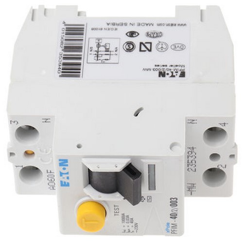 DIFFERENZIALE PURO 40A 0.03 2POLI MOELLER 235394 CLASSE AC