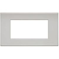 BTICINO N4804LB Placca Rettangolare 4 Posti, Serie Light