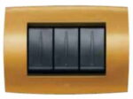 ABB 2CSE0316SFP PLACCA SOFT TECNOPOLIMERO 3 MODULI GIALLO SAHARA