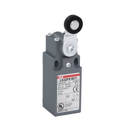 ABB 1SBV010151R1211 Interruttore di fine corsa ABB, Leva con rotella regolabile, 1NA/1NC, 400V ca, IP65