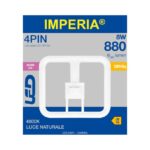 LAMPADINA GR10Q 2D LED 4PIN LED  8W= 880 LM 270° IMPERIA
