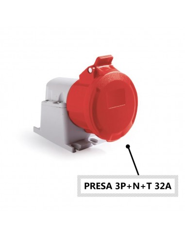 ROSI 1266 PRESA DA PARETE 3P+T 32A 38V IP67