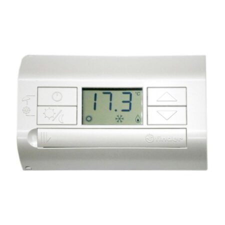FINDER 1T3190030000 TERMOSTATO DIGITALE BIANCO A PARETE A BATTERIA
