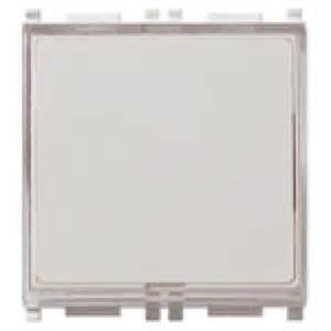 Pulsante targhetta 1P NO 10A 250V bianco VIW14050